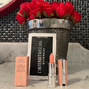 Givenchy Rose Perfecto Lip ph lip balm and L'Interdit Mascara Set